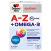 Doppelherz system A-Z + OMEGA-3 Prednji pogled Retuširani prednji pogled Zadnji pogled Pogled sa leve strane Pogled sa desne strane