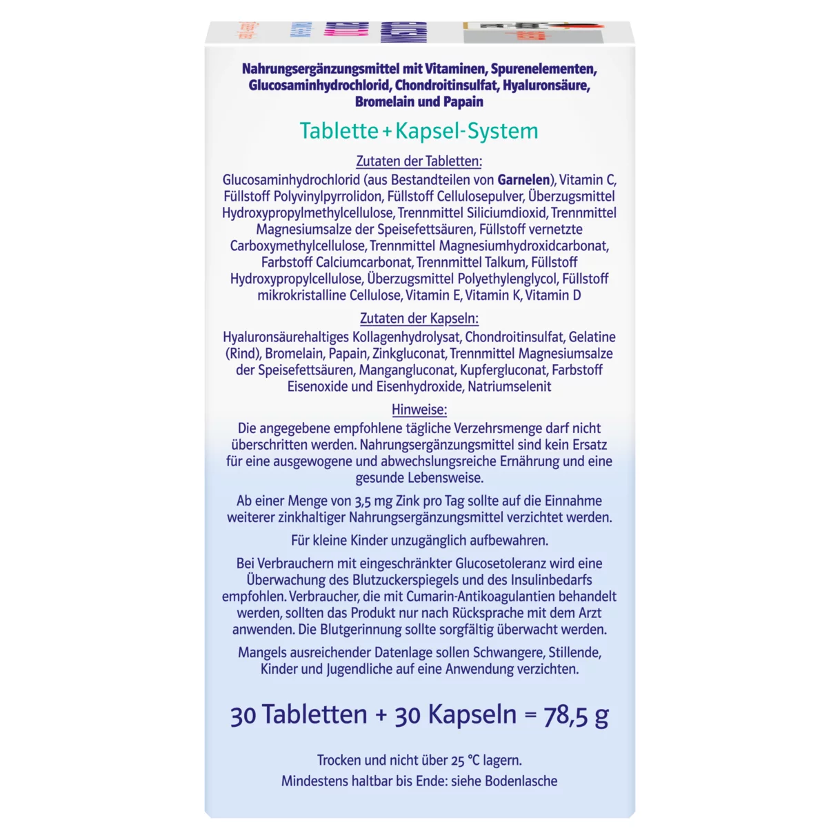 Doppelherz system GLUCOSAMIN 1200 DUO Seitenansicht rechts