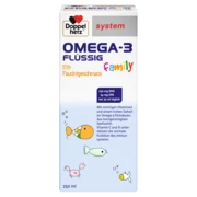 Doppelherz system OMEGA-3 family FLÜSSIG Frontansicht