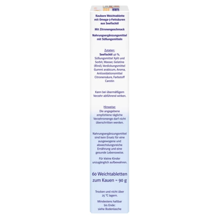Doppelherz system OMEGA-3 family Zitrone Seitenansicht rechts