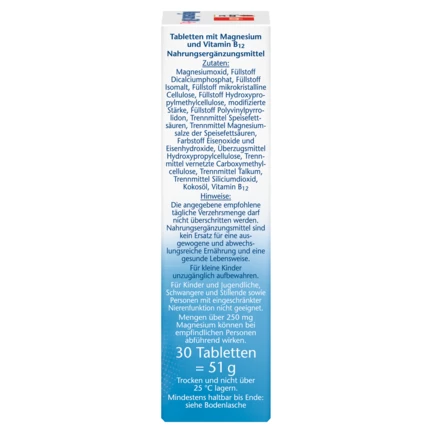 Doppelherz aktiv Magnesium 500 + B12 Seitenansicht rechts