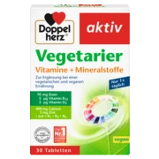Doppelherz aktiv Vegetarier Vitamine + Mineralstoffe Frontansicht