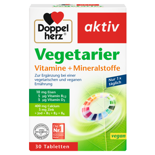 Vegetarier Vitamine + Mineralstoffe