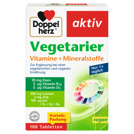 Vegetarier Vitamine + Mineralstoffe