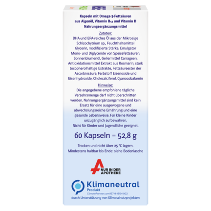 OMEGA-3 PFLANZLICH ALGENÖL