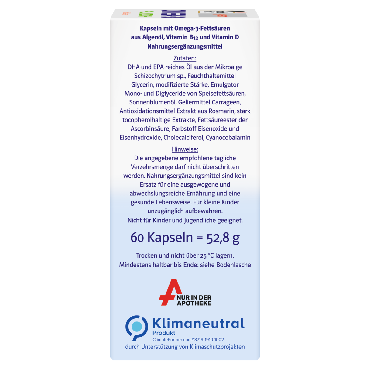 OMEGA-3 PFLANZLICH ALGENÖL