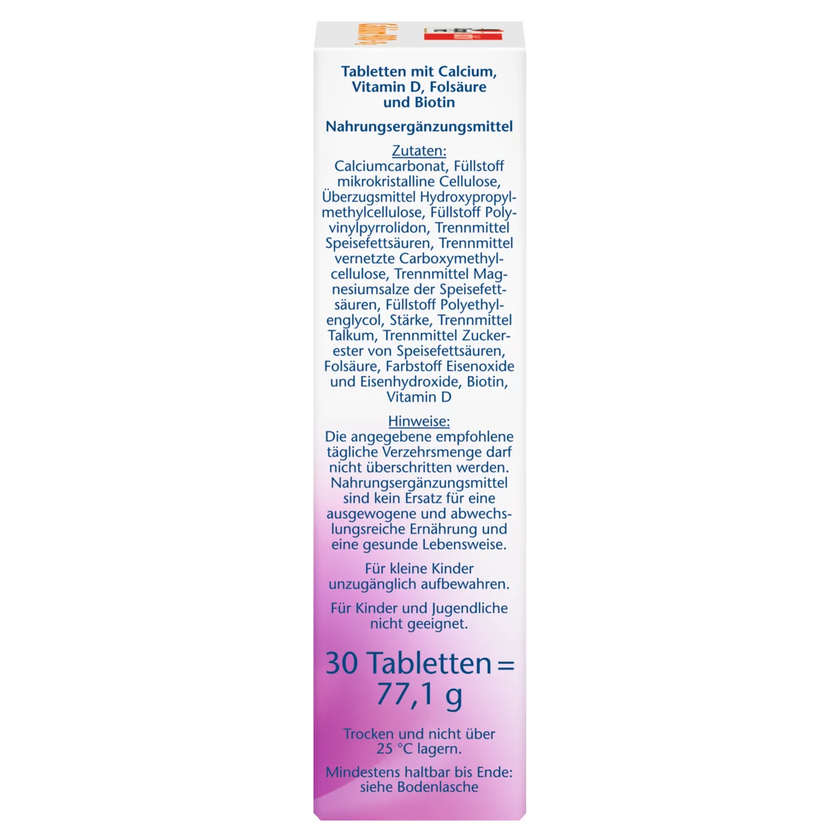 Doppelherz aktiv Calcium 900 + D3 Seitenansicht rechts