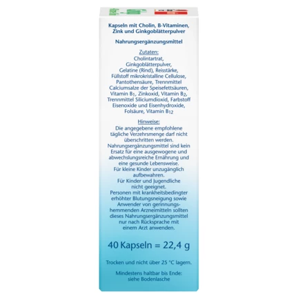 Doppelherz aktiv Ginkgo + B-Vitamine Seitenansicht rechts