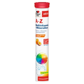 Doppelherz aktiv A-Z Brausetabletten Frontansicht