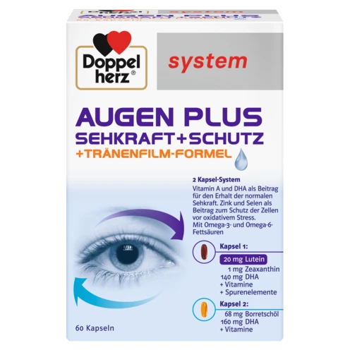 Doppelherz system AUGEN PLUS SEHKRAFT + SCHUTZ Frontansicht