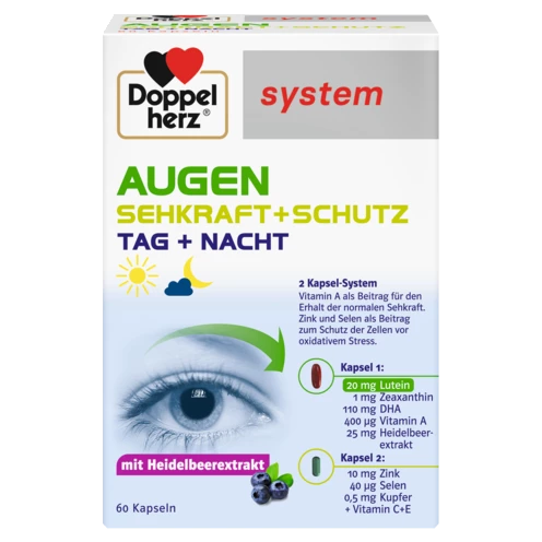 Doppelherz system AUGEN SEHKRAFT + SCHUTZ  Frontansicht