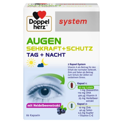 Doppelherz system AUGEN SEHKRAFT + SCHUTZ  Frontansicht