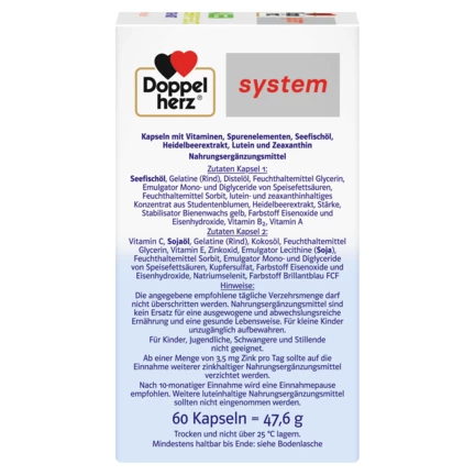 Doppelherz system AUGEN SEHKRAFT + SCHUTZ  Seitenansicht rechts