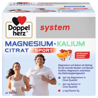 Doppelherz system MAGNESIUM + KALIUM CITRAT Frontansicht