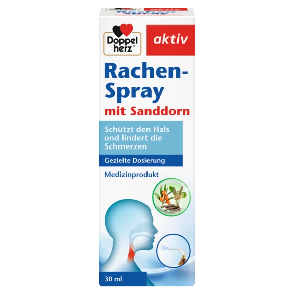 Doppelherz aktiv Rachen-Spray Frontansicht