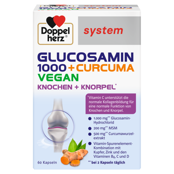 GLUCOSAMIN 1000 + CURCUMA VEGAN