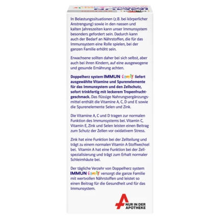 Doppelherz system IMMUN family Rückansicht
