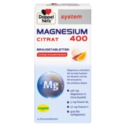 Doppelherz system MAGNESIUM 400 CITRAT BRAUSETABLETTEN Frontansicht