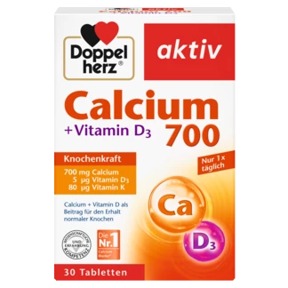 Doppelherz aktiv Calcium 700  Frontansicht