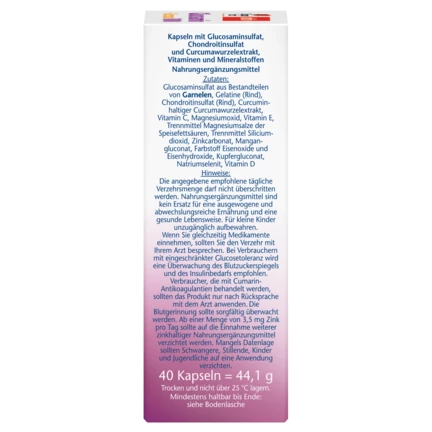 Doppelherz aktiv Glucosamin 1000 + Curcuma Seitenansicht rechts