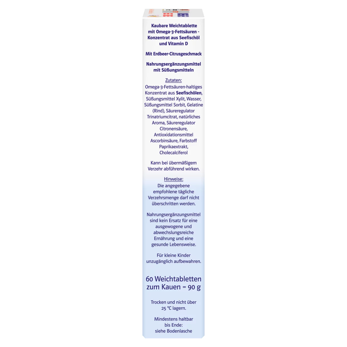 Doppelherz system OMEGA-3 family Erdbeer Seitenansicht rechts