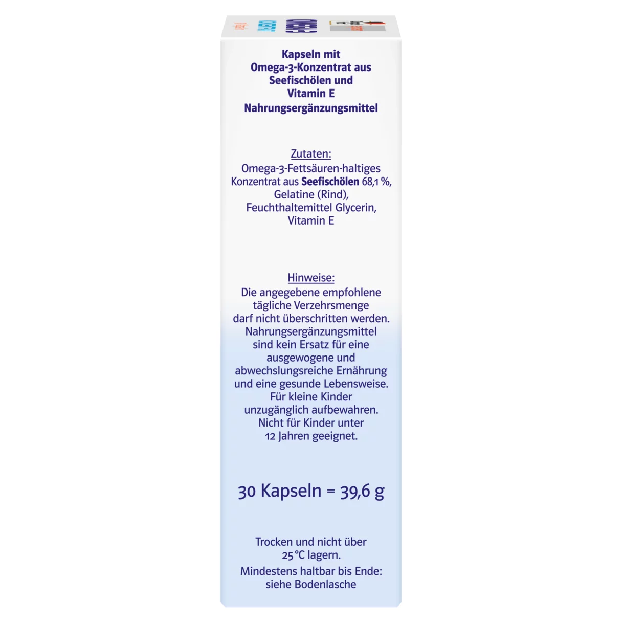 Doppelherz system OMEGA-3 KONZENTRAT Seitenansicht rechts