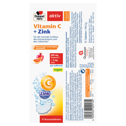 Vitamin C + Zink Brausetabletten