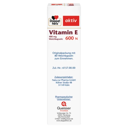 Doppelherz aktiv Vitamin E 600 N Seitenansicht links