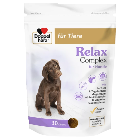 Doppelherz für Tiere Relax Complex für Hunde Frontansicht