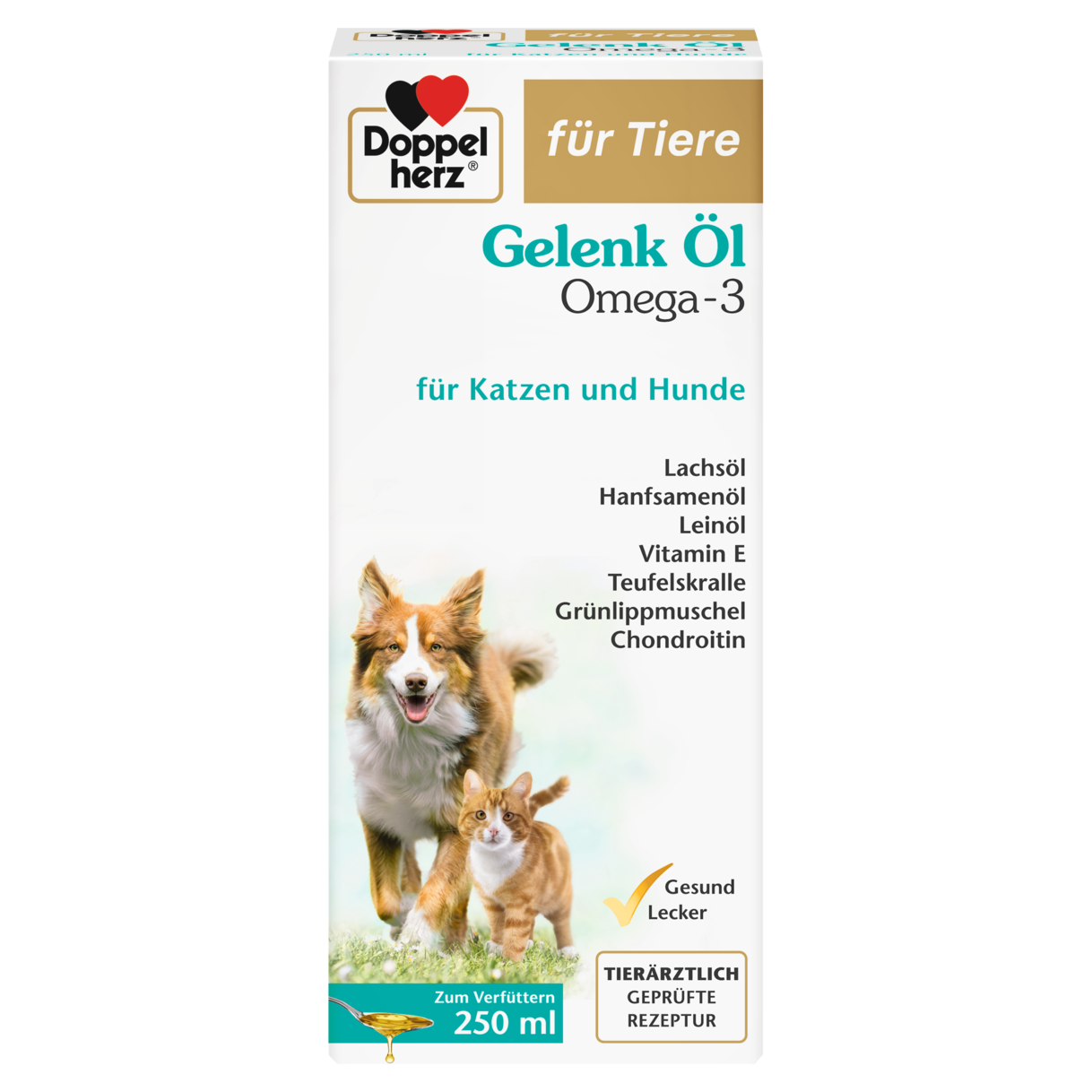 Gelenk Öl Omega-3 für Katzen und Hunde