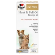 Doppelherz für Tiere Haut & Fell Öl Omega-3 für Katzen und Hunde Frontansicht